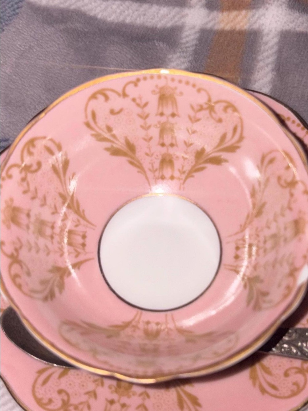 Vintage Royal Bayreuth Bavaria Germany Porcelain Floral Teacup Set Collectible